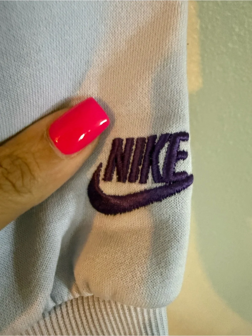 Nike Lavender hooded “hot waffles” Sweatshirt